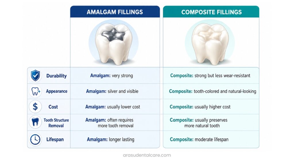 Amalgam vs Composite Fillings