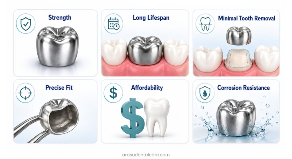 Top Advantages of a Metal Crown