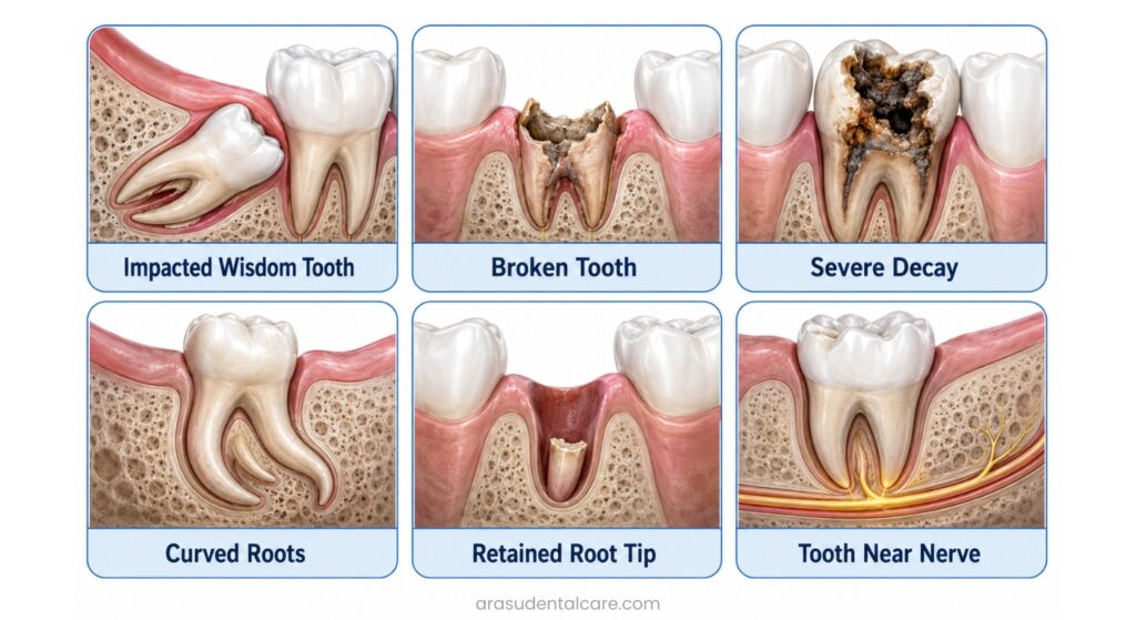 6 common reasons for complex tooth extraction
