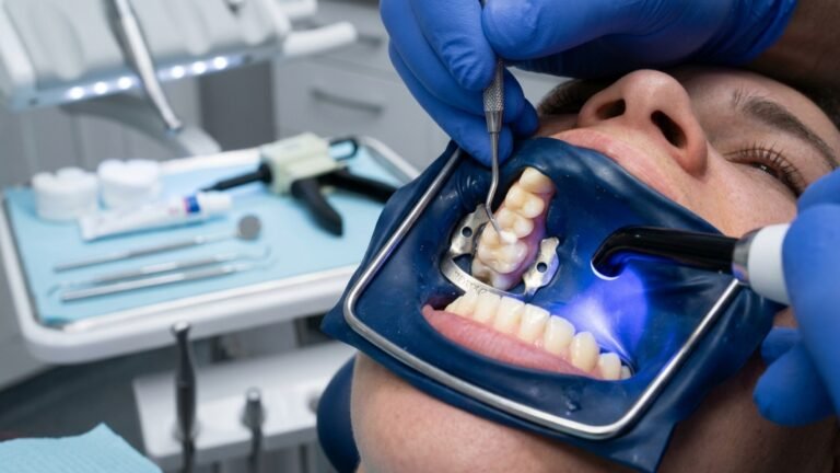 How is a Composite resin filling performed? Possible side effects explained