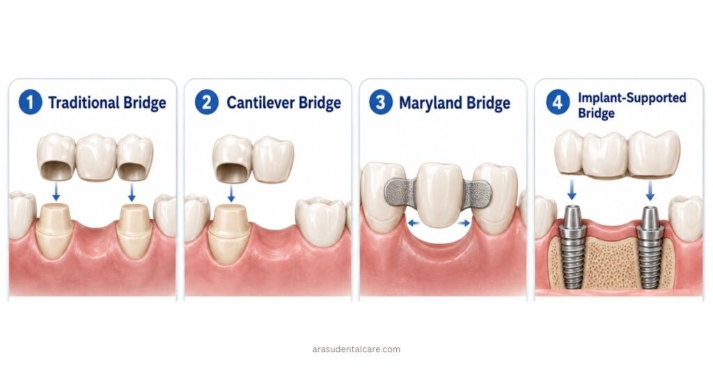 4 Types of Dental Bridges