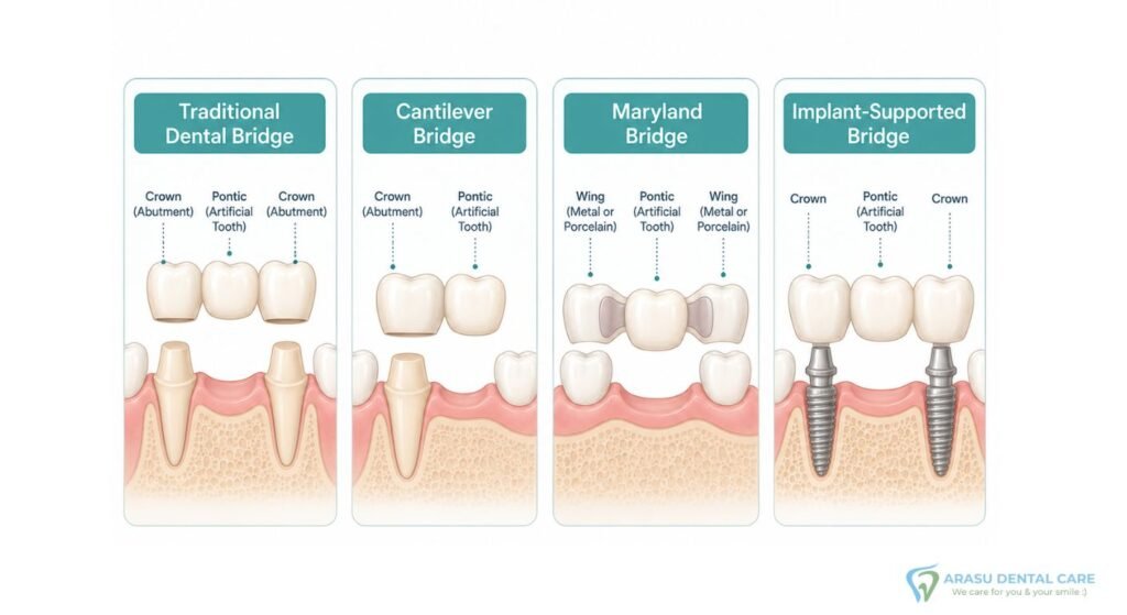 4 Types of Dental Bridges