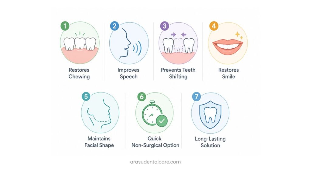 7 Benefits of Dental Bridges
