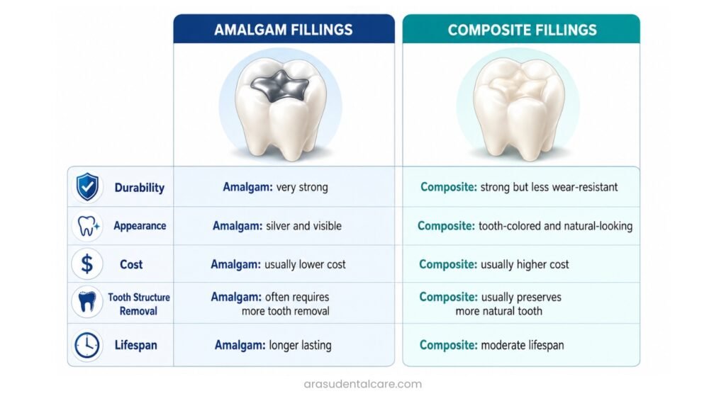 Amalgam vs Composite Fillings