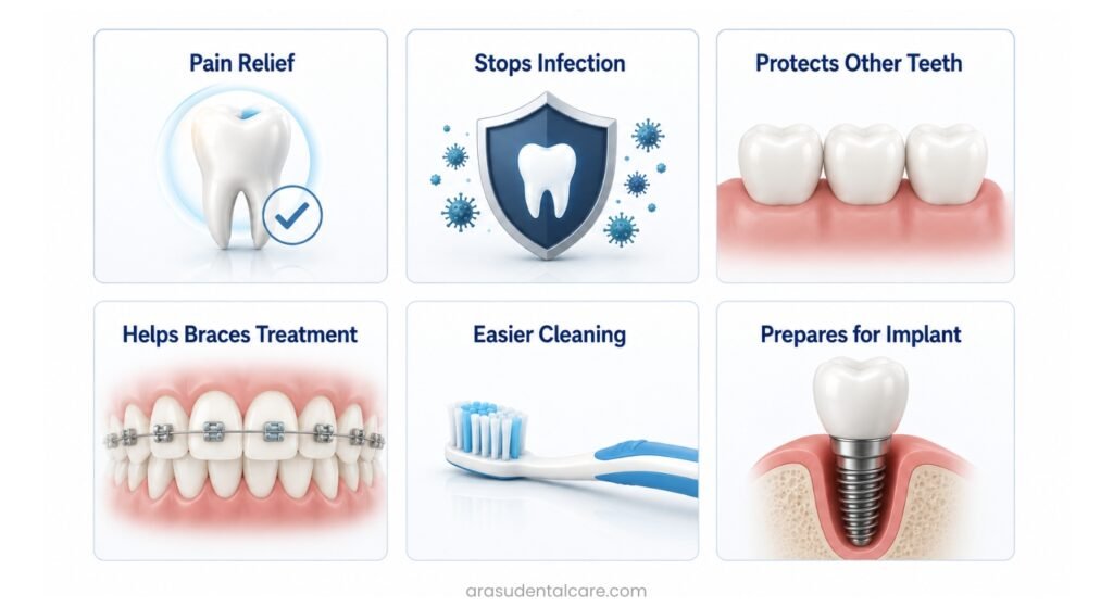 Top 6 Benefits of Routine Tooth Extraction