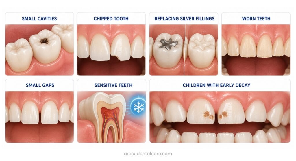 People who need a composite filling