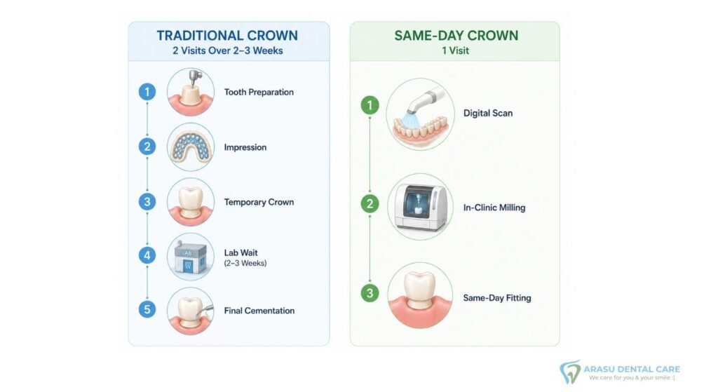 Dental Crown Timeline