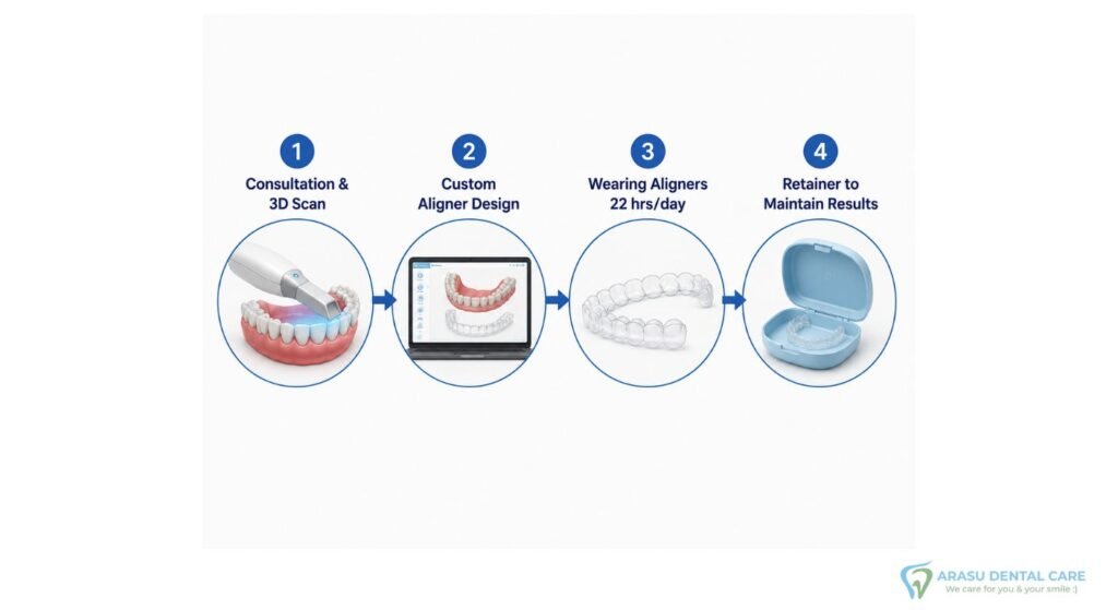 How Clear Aligners Work for Adults
