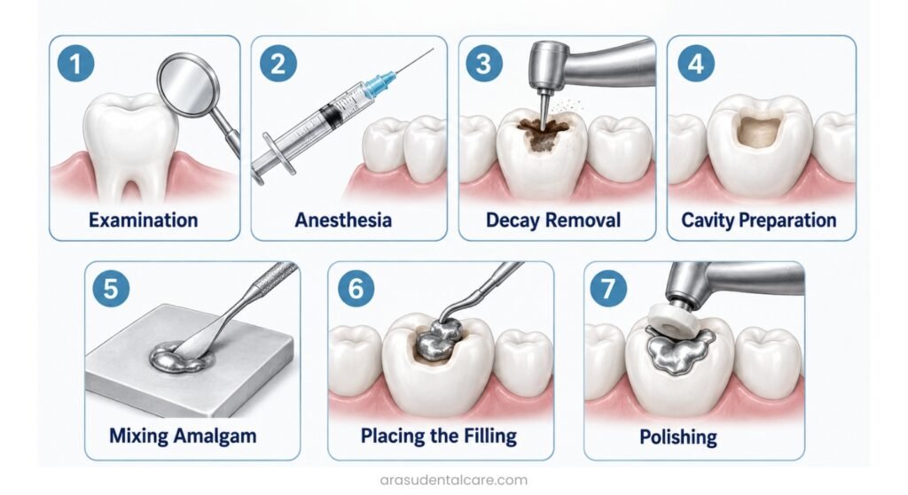 Amalgam Filling Procedure: 7 Simple Steps