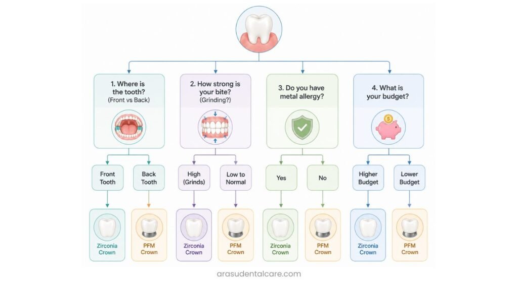 How Your Dentist Chooses Your Crown