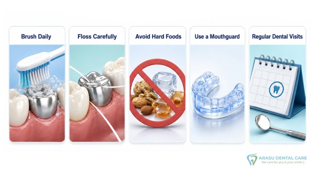 How to Care for Your Metal Crown