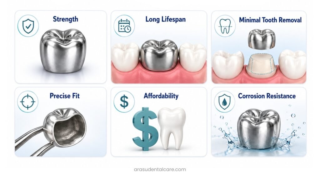 Top Advantages of a Metal Crown
