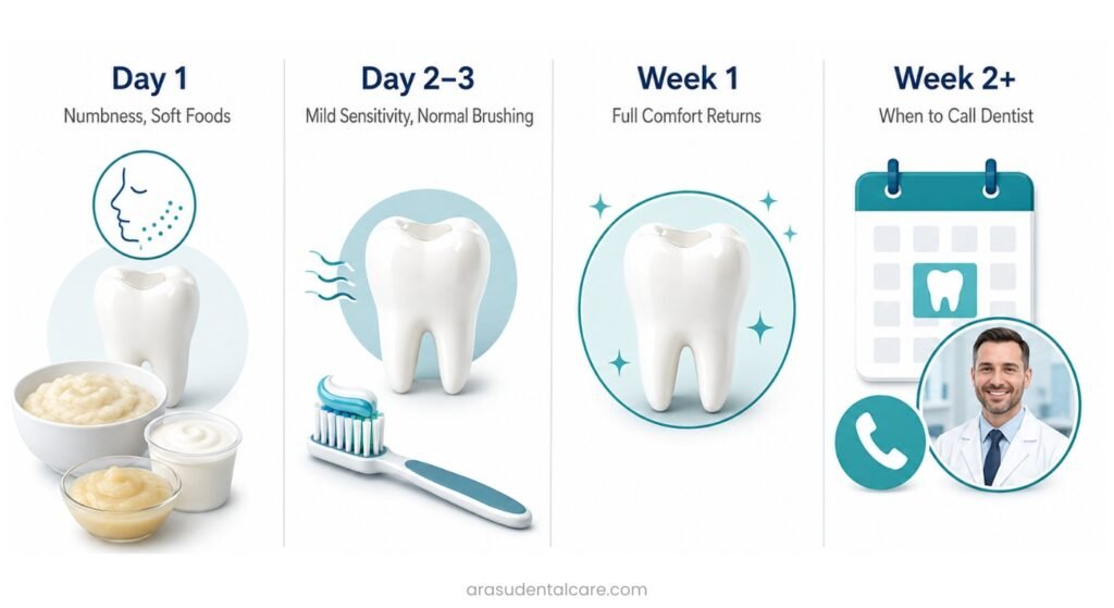 Recovery After a Cavity Filling