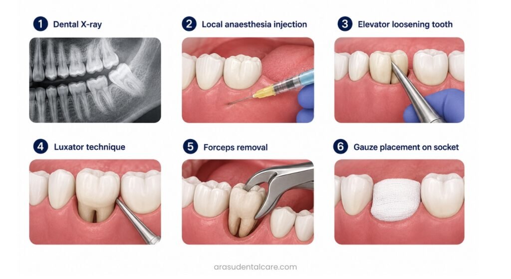 Step-by-Step Non Surgical Tooth Extraction Process