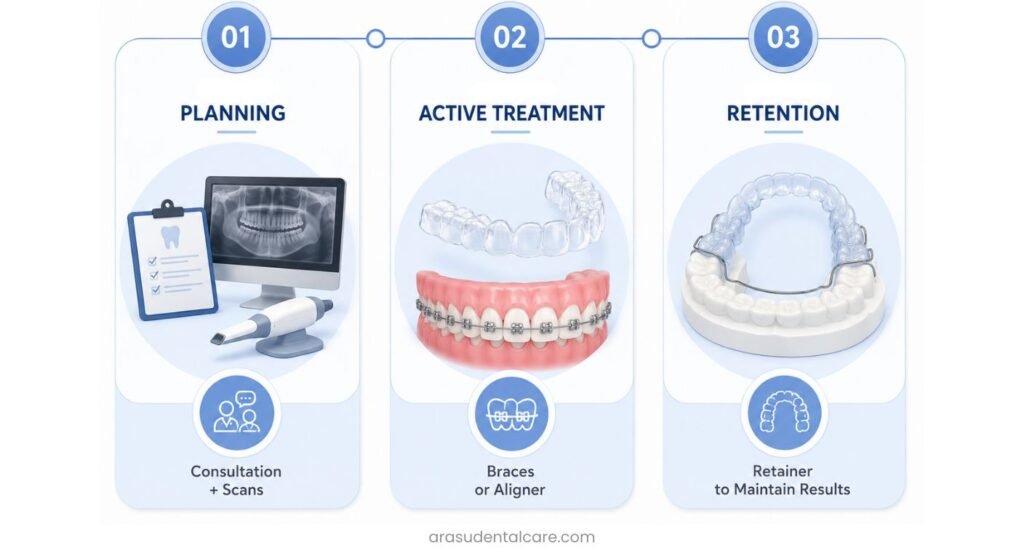 3 Phases of Orthodontic Treatment