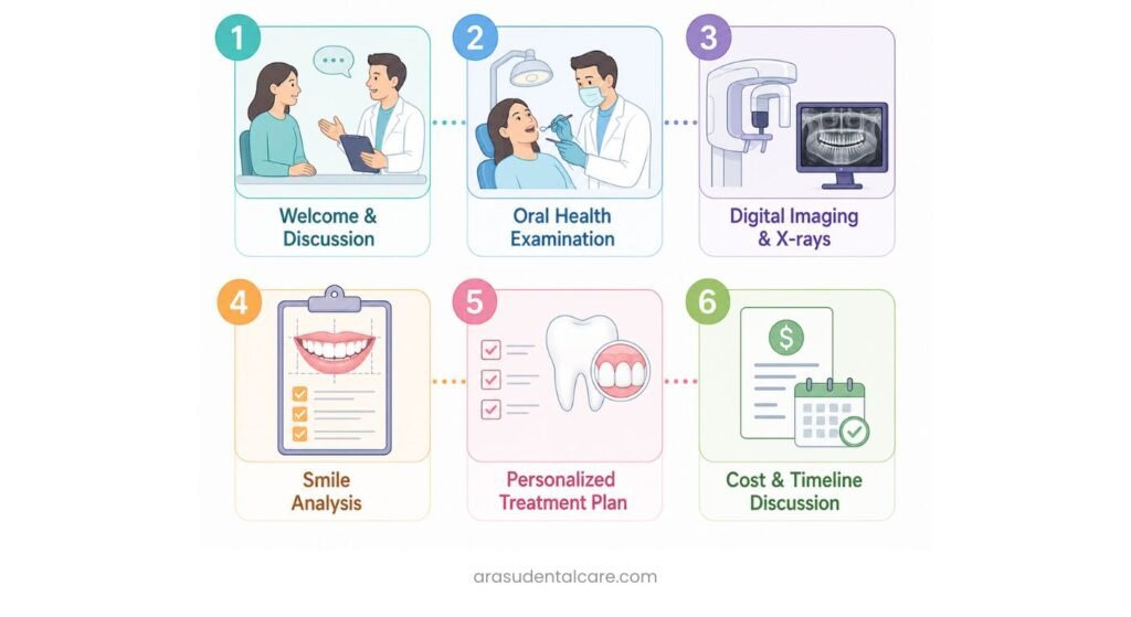 Six Stages of a Smile Enhancement Consultation