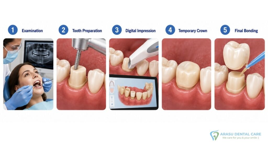 Ceramic Crown Replacement Procedure