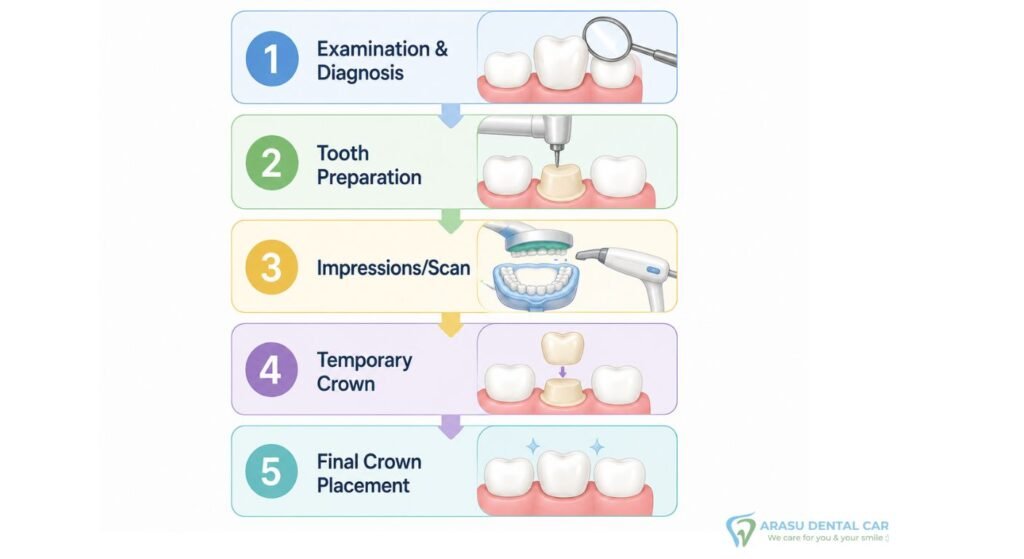 The Dental Crown Procedure Step by Step