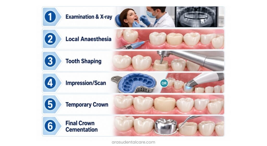 Metal Crown Procedure: Step by Step