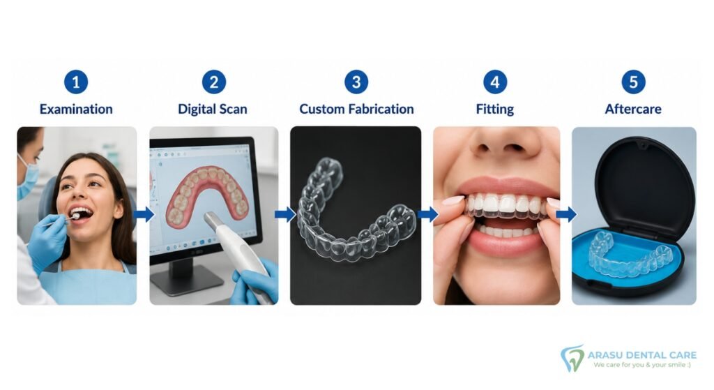 procedure for getting invisible retainers