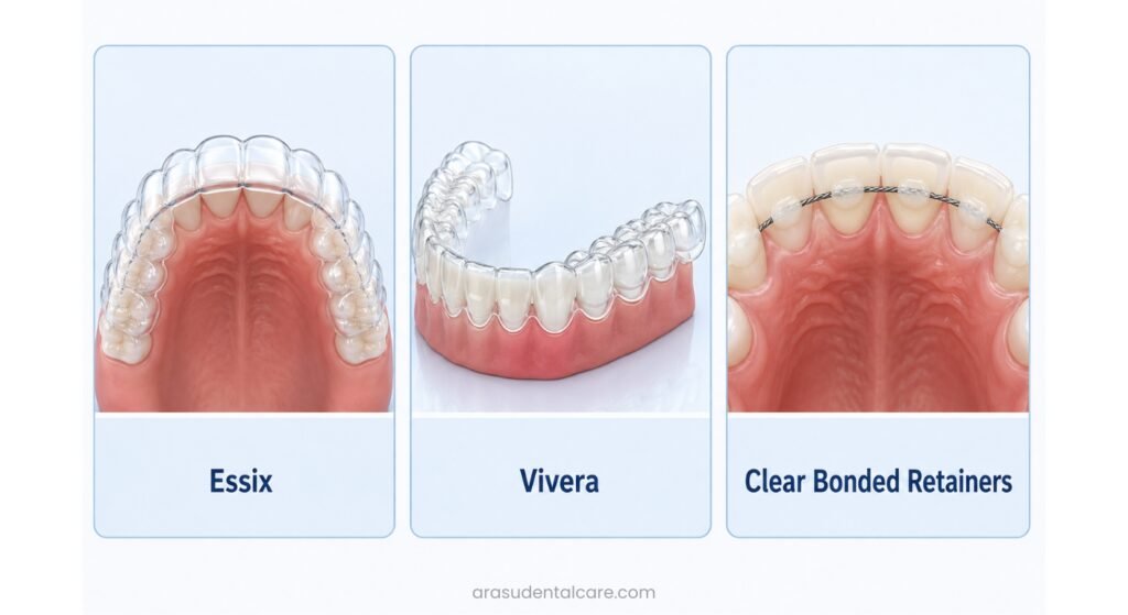 types of invisible retainers