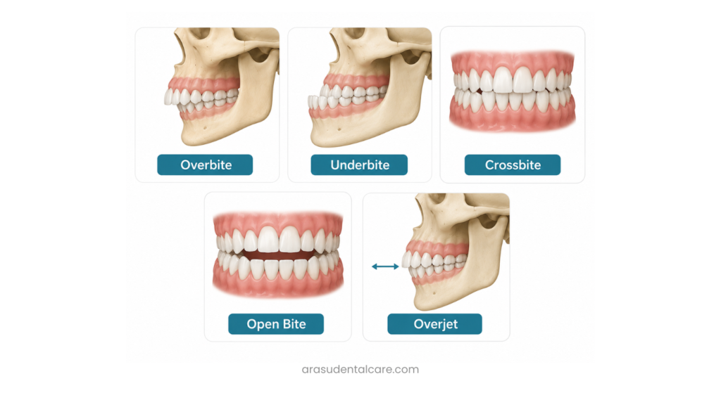 Types of Jaw Misalignment