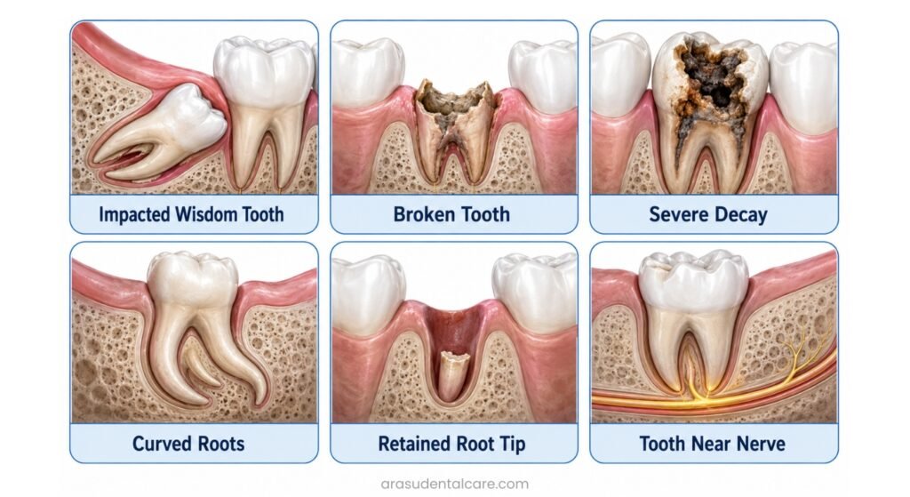 6 common reasons for complex tooth extraction
