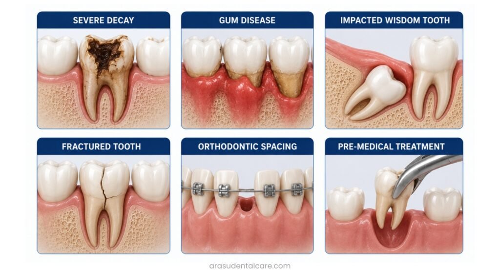 Top Reasons a Tooth May Need Extraction