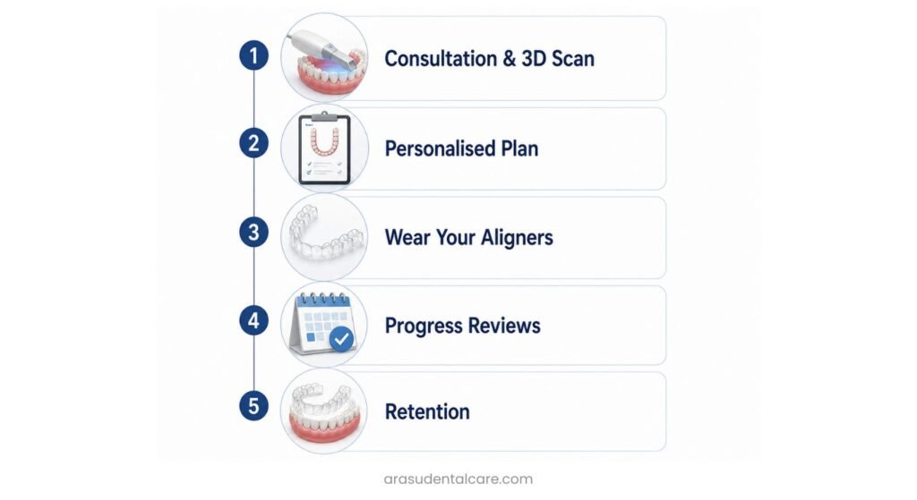  Clear Aligner Journey for Overbite Correction.