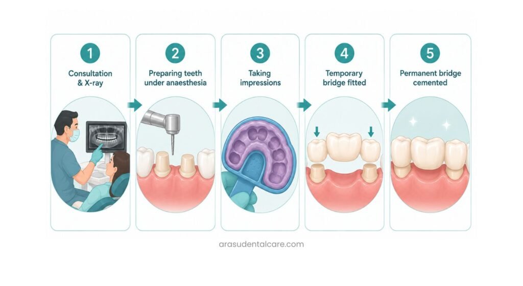 Dental Bridge Journey — 5 Simple Steps