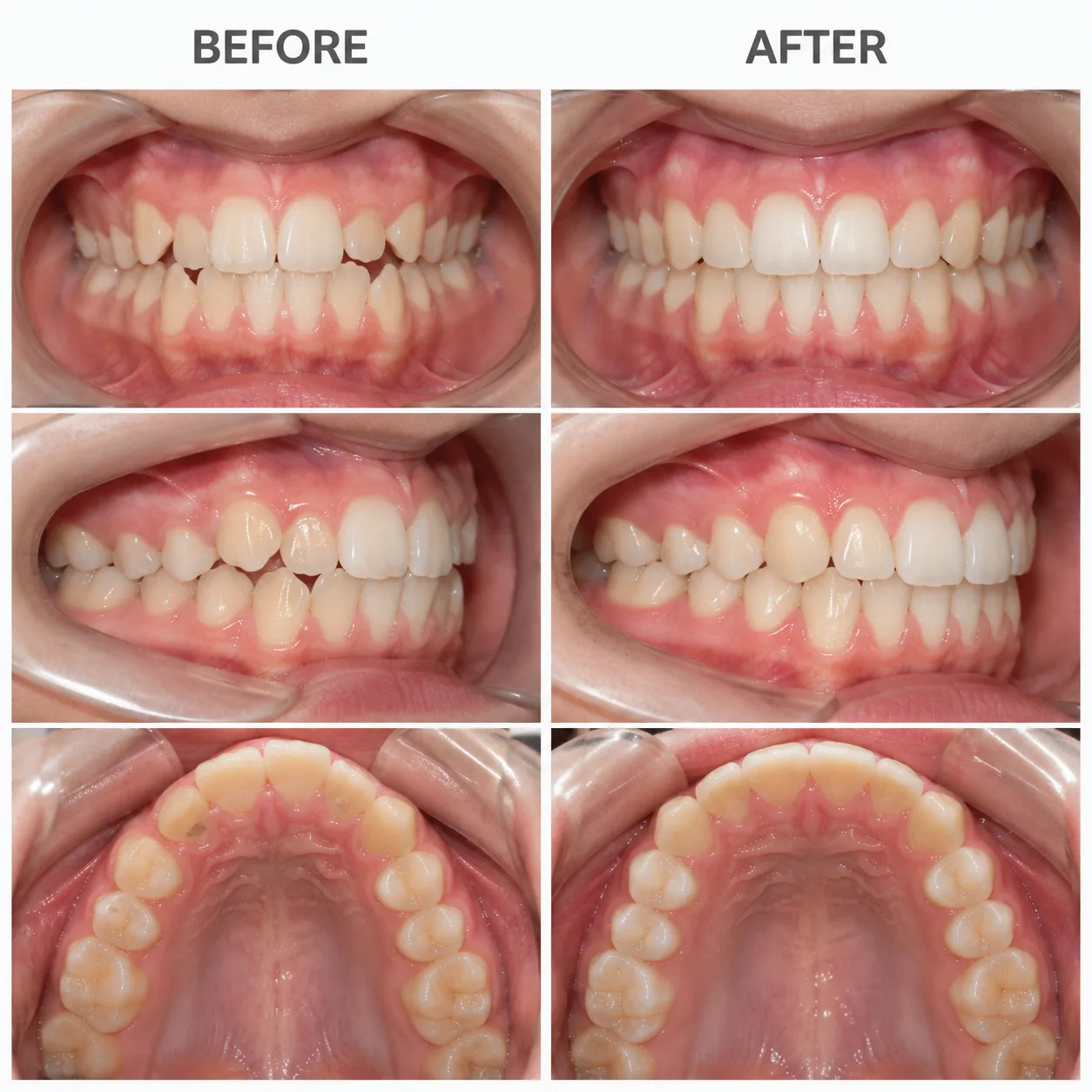 Before and after — Growth guidance (young teen) — Arasu Dental Care, Coimbatore