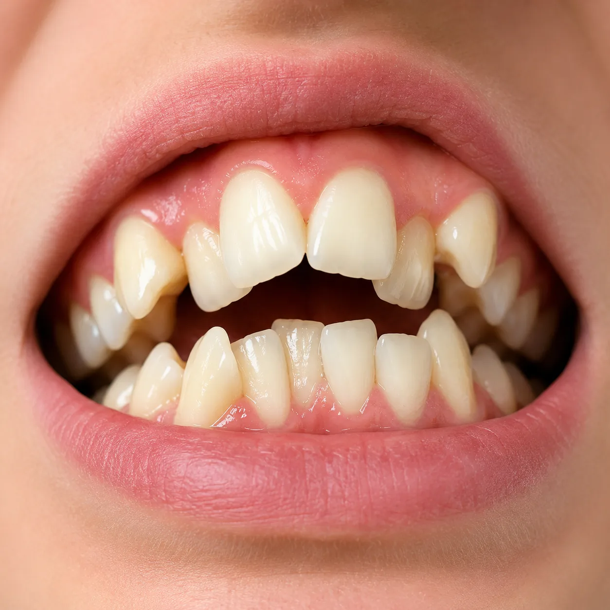 Orthodontist at Arasu Dental Care, Coimbatore, assessing a patient's crooked and misaligned teeth