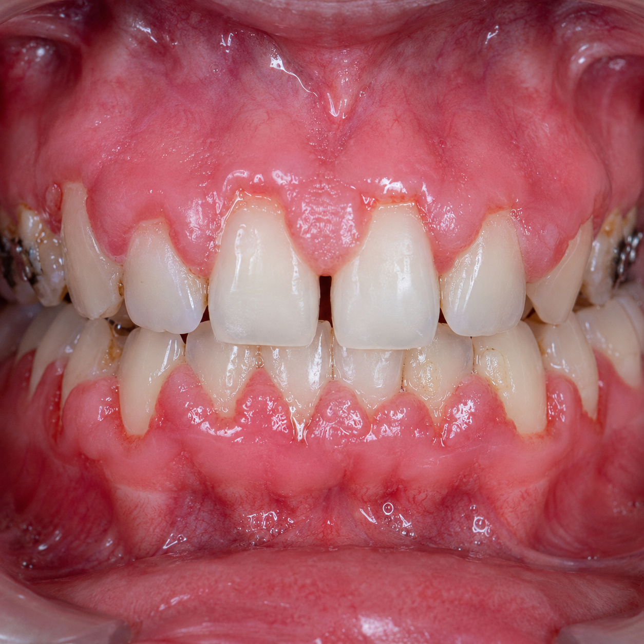 Gum overgrowth after braces or medication - Arasu Dental Care, Coimbatore