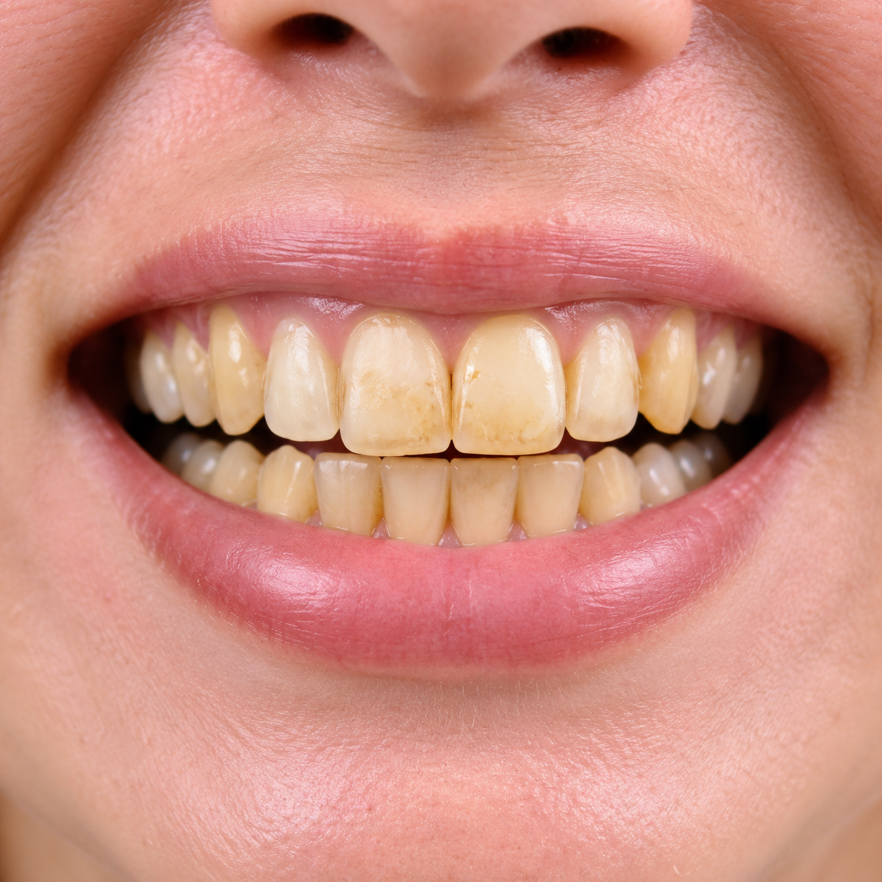Stained or yellowed teeth - Arasu Dental Care, Coimbatore