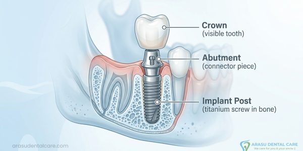 Parts of a Dental Implant